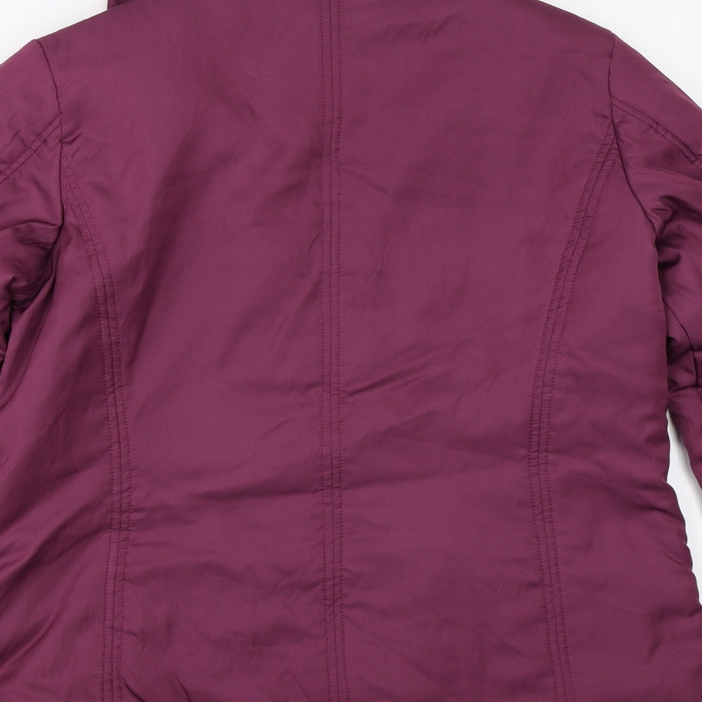 Klass Womens Purple Overcoat Coat Size M