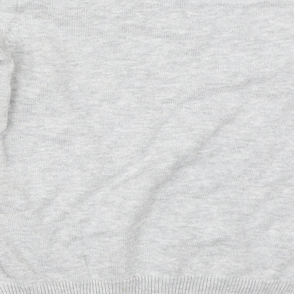 H&M Girls Grey Pullover Jumper Size 5-6 Years