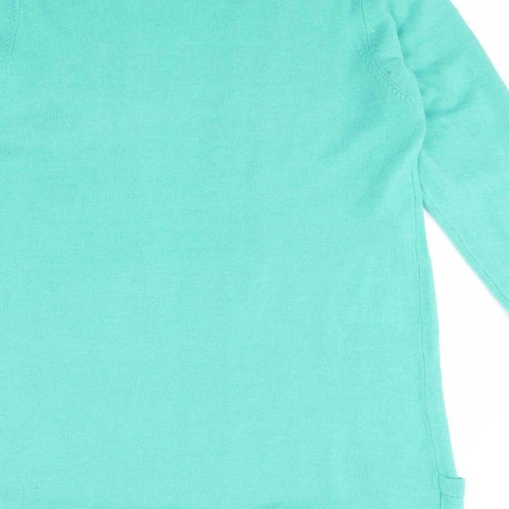 Sarah Hamilton Womens Green Cardigan Jumper Size M