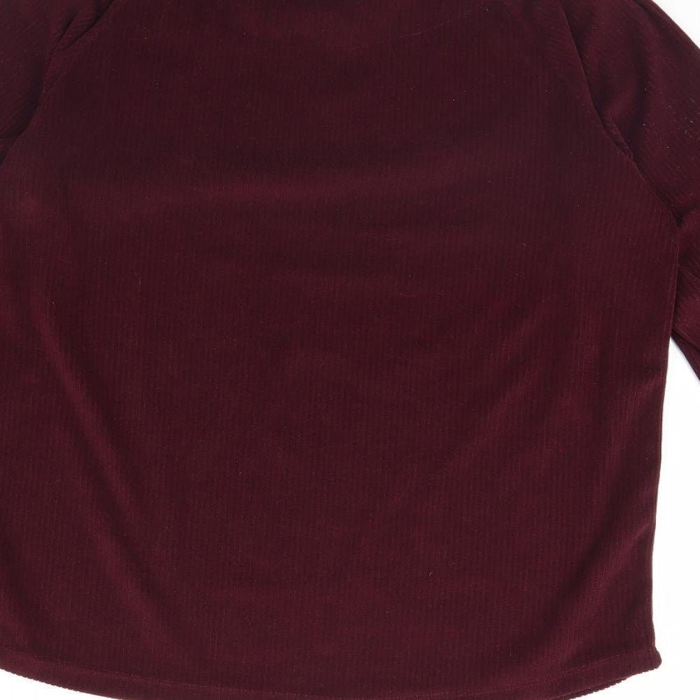 Love To Lounge Womens Red Pullover Jumper Size S