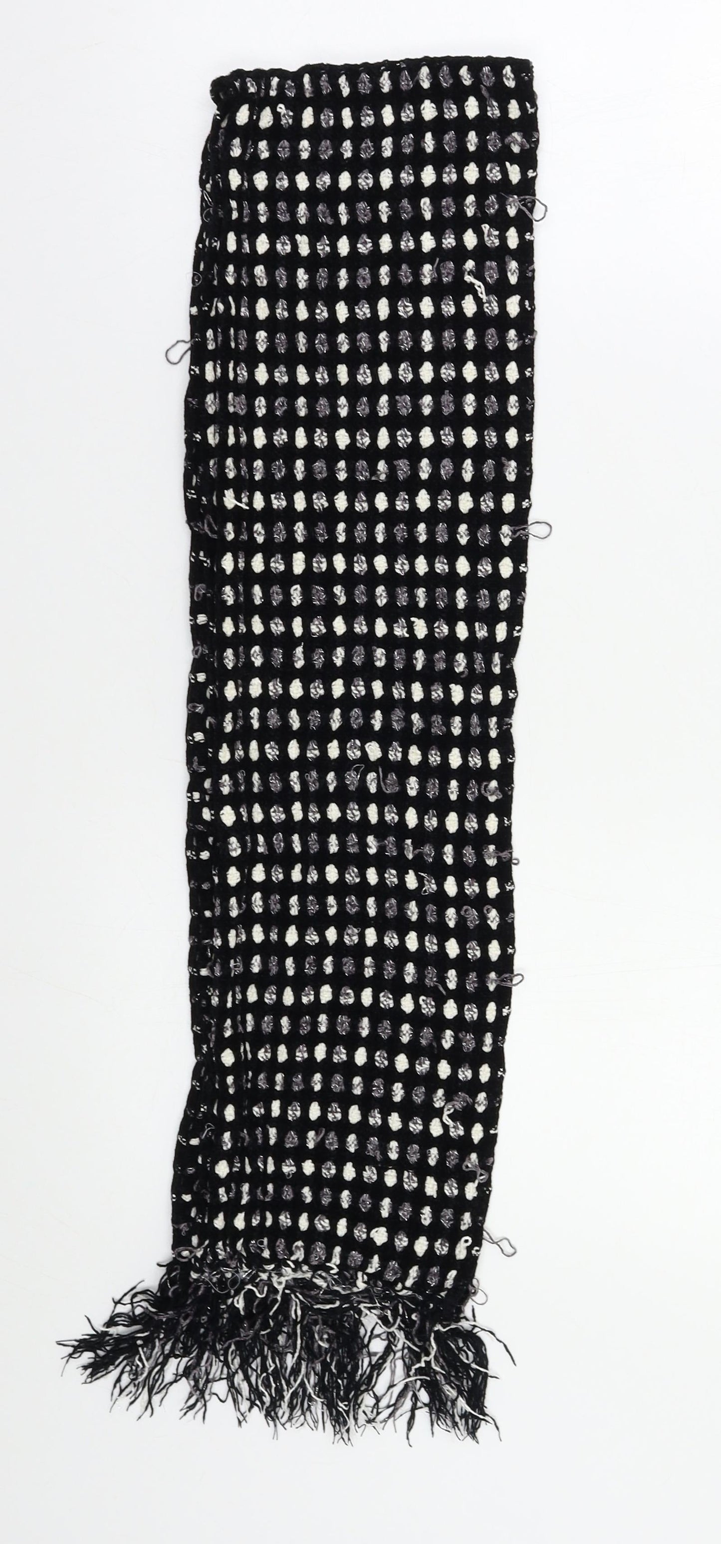 M&S Womens Grey Polka Dot Scarf