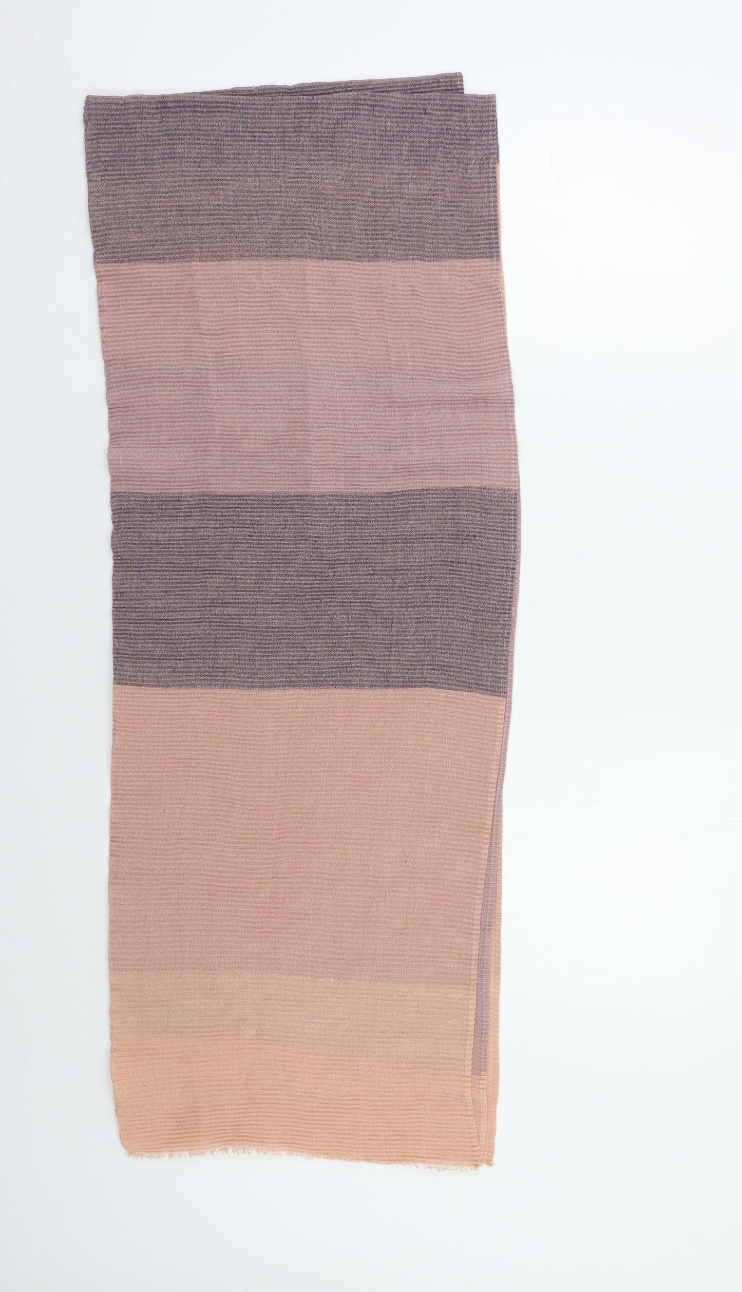 Preworn Womens Pink Striped Scarf