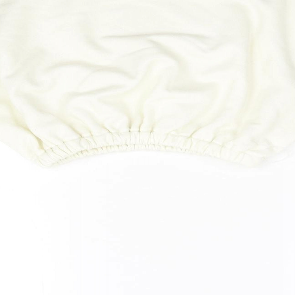 Baziic Womens Ivory Pullover Sweatshirt One Size
