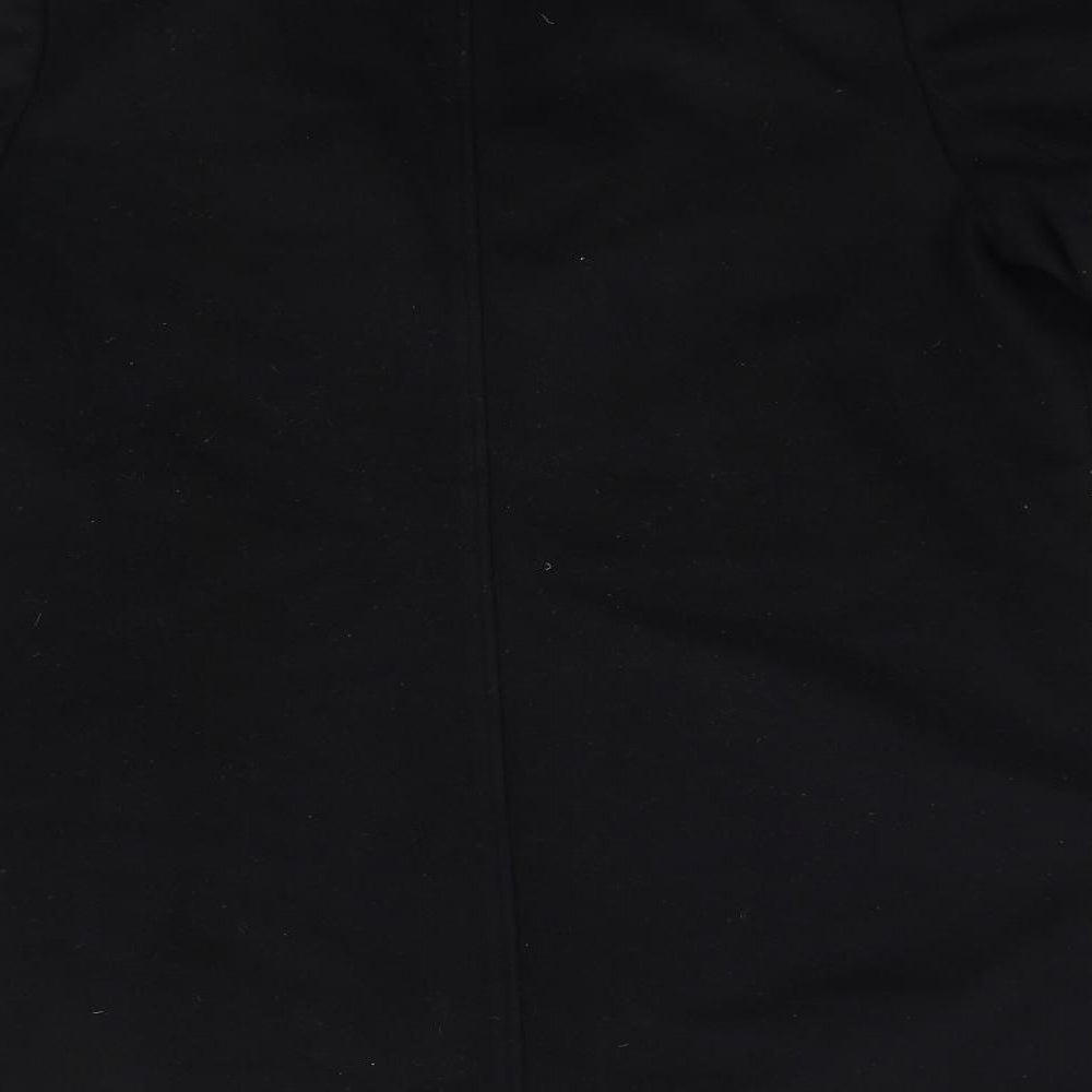 Marks & Spencer Womens Black Overcoat Coat Size 8
