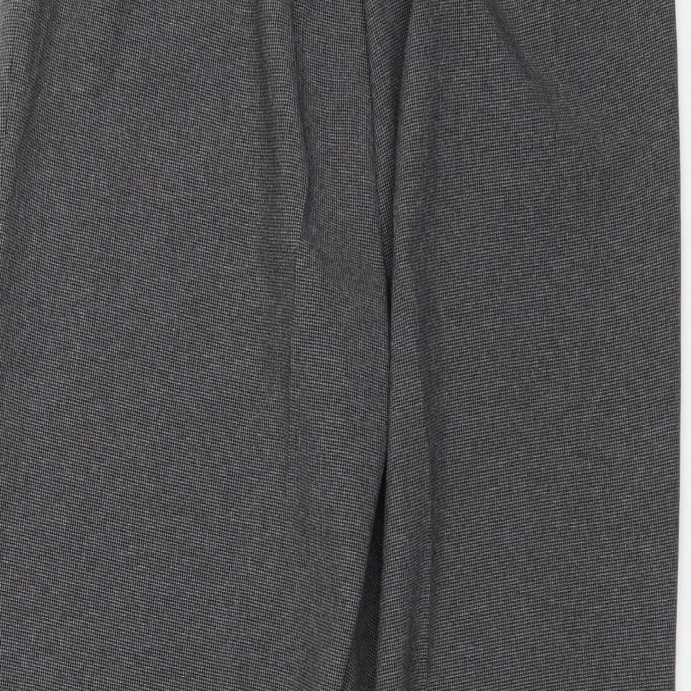 Bonmarché Womens Grey Capri Trousers Size 12 L26 in