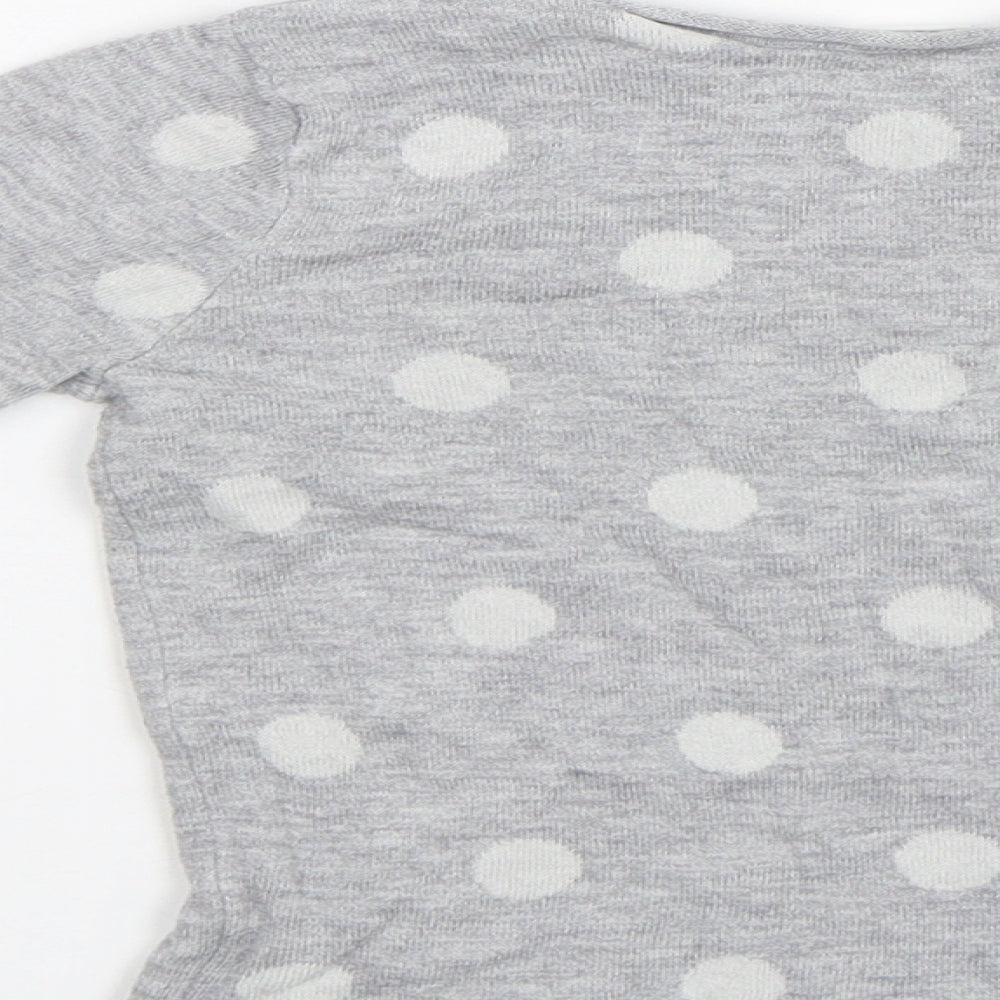H&M Baby Grey Polka Dot Pullover Jumper Size 24 Months