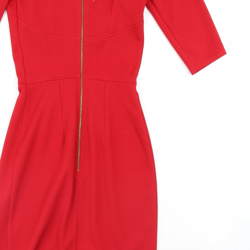 Closet blu Womens Red Bodycon