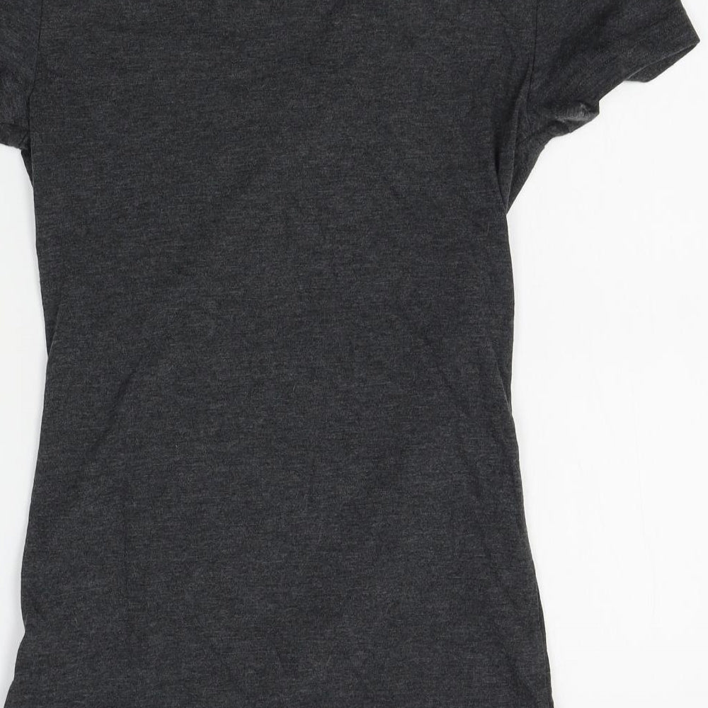Reebok Womens Grey Basic T-Shirt Size XS