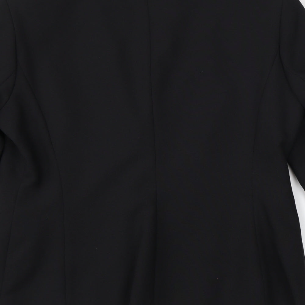 Preworn Womens Black Jacket Suit Jacket Size 14