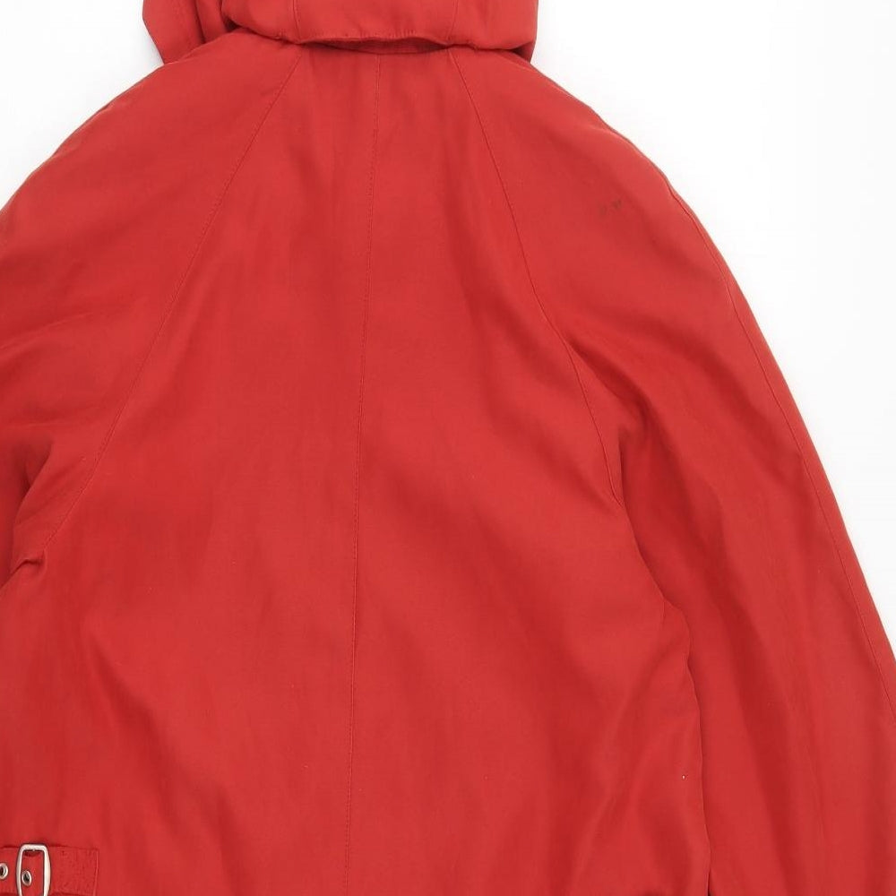 Preworn Womens Red Jacket Coat Size S