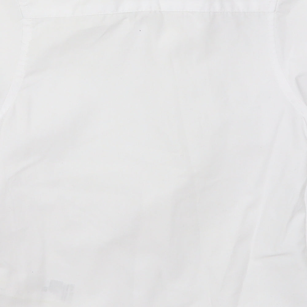Marks & Spencer Girls White Basic Button-Up Size 3-4 Years