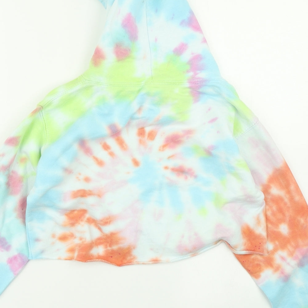 JustHoods Girls Blue Pullover Hoodie Size 9-10 Years - Tie Dye
