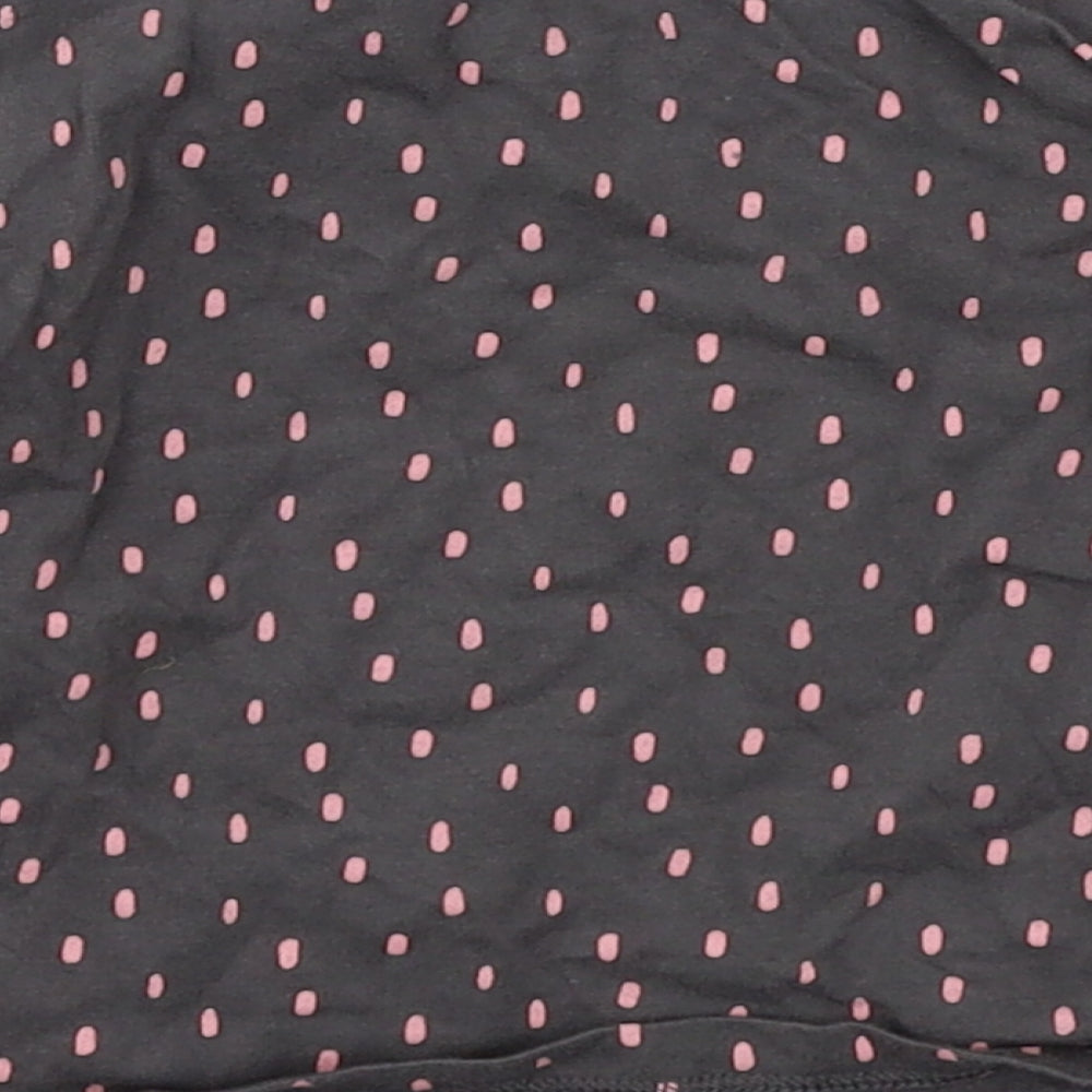 F&F Girls Grey Polka Dot Jersey Basic T-Shirt Size 9-12 Months