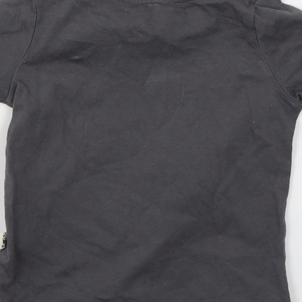 F&F Baby Grey Jersey Basic T-Shirt Size 12-18 Months - Wild about my planet