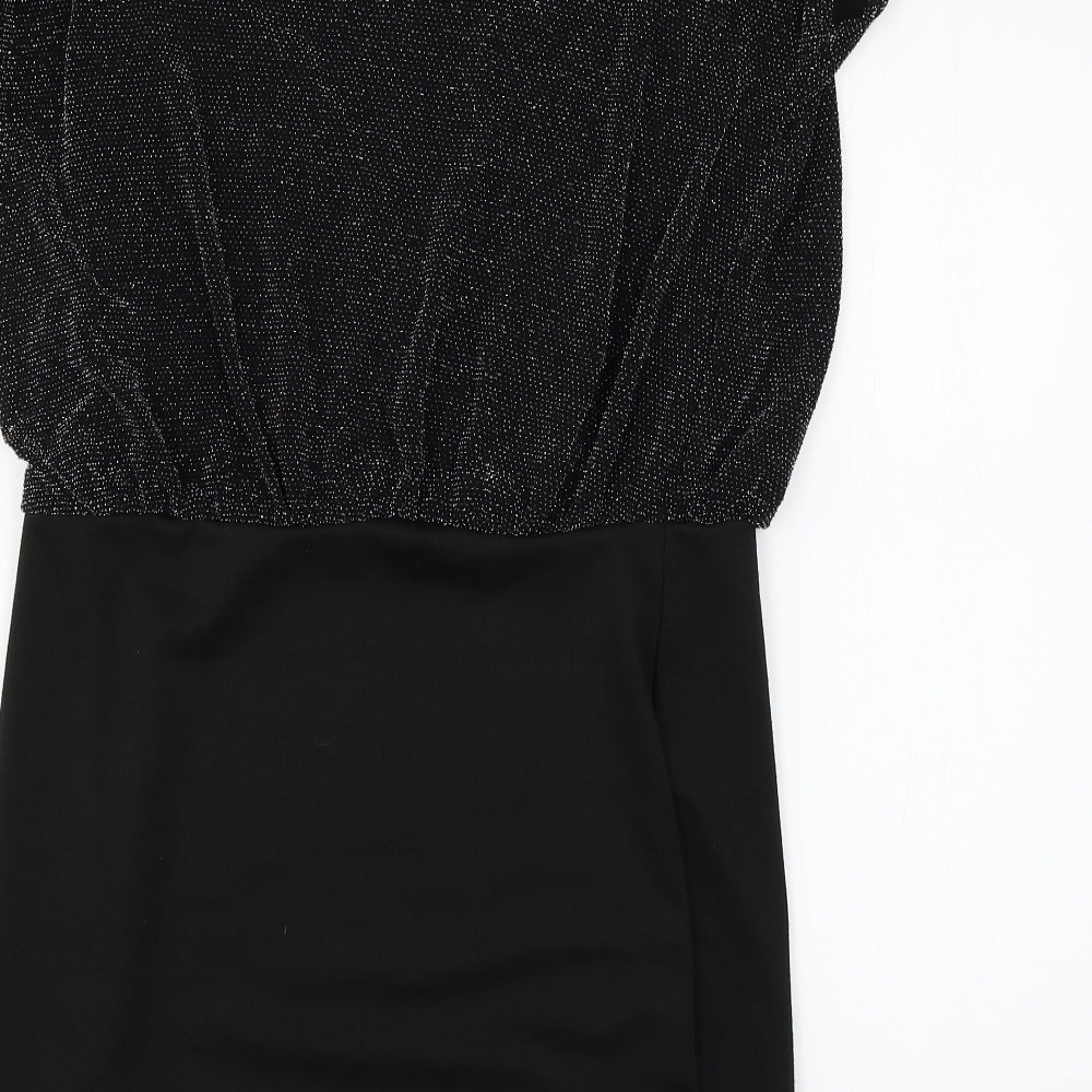 Select Womens Black Jersey A-Line Size 14