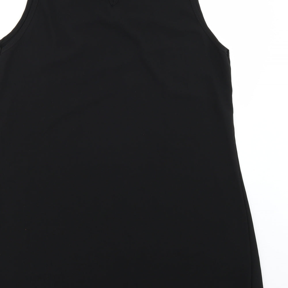 Preworn Womens Black Tank Dress Size 12