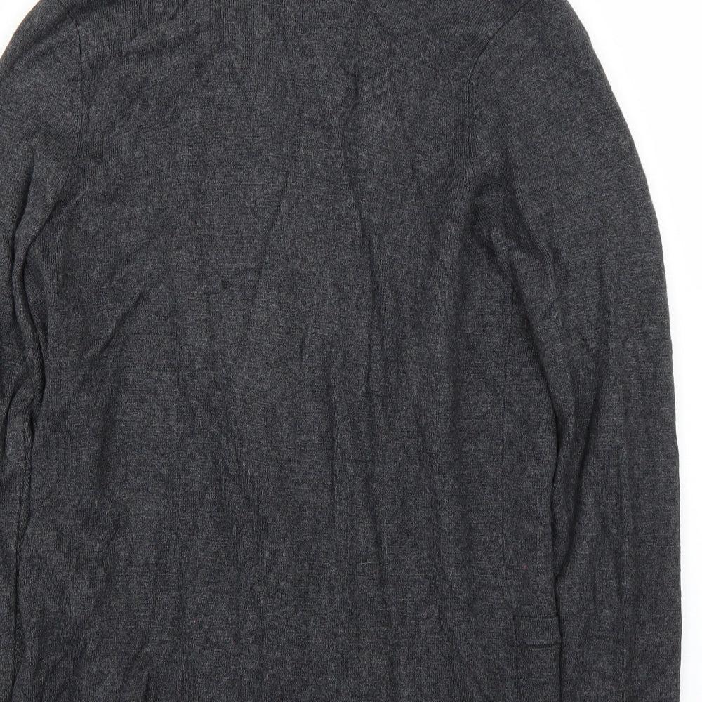 M&S Womens Grey Cardigan Jumper Size 12