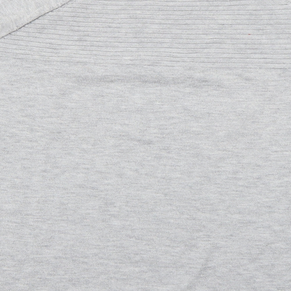 ASOS Womens Grey Striped Pullover Sweatshirt Size 10