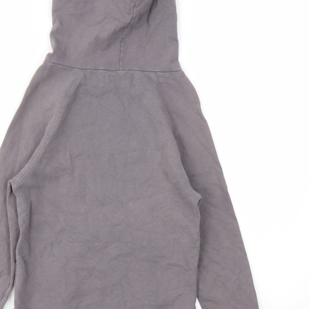 PINAPLE Girls Grey Pullover Hoodie Size 7-8 Years