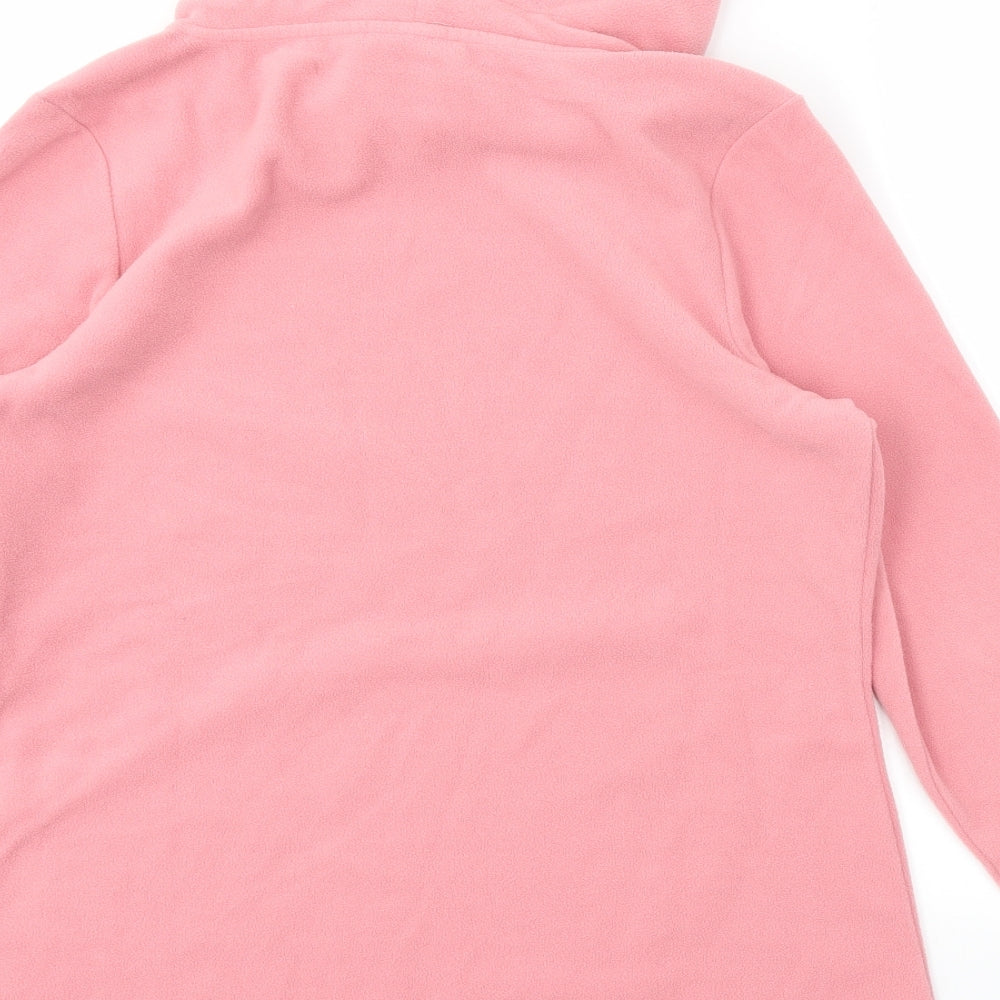 D&CO Womens Pink Houndstooth Pullover Jumper Size M