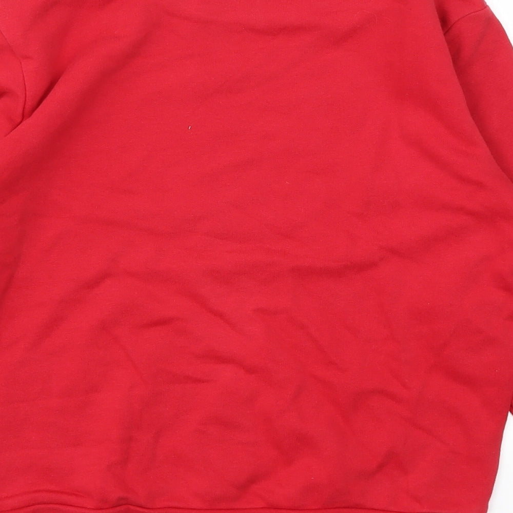 George Boys Red Pullover Sweatshirt Size 10-11 Years