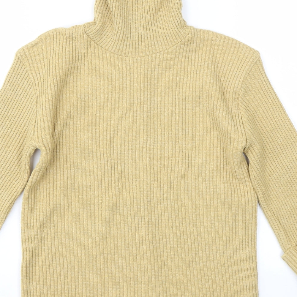 Select Womens Beige Basic T-Shirt Size M