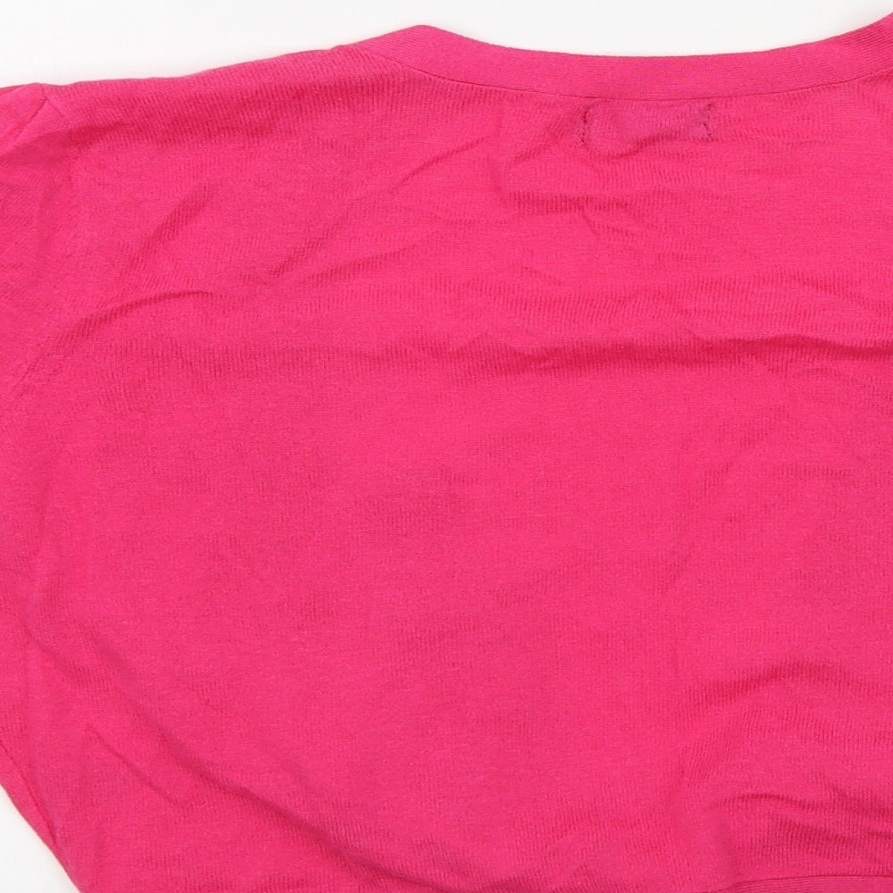 F&F Womens Pink Cardigan Jumper Size 12