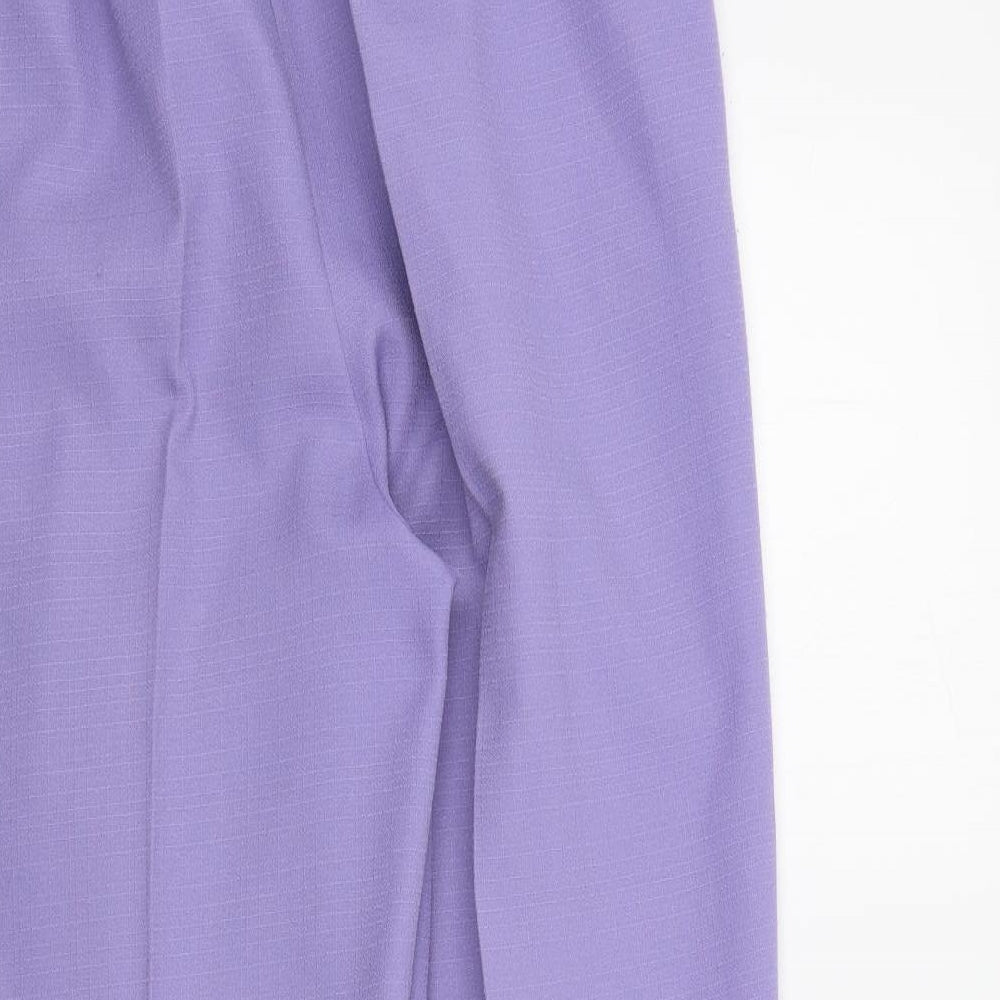 SEPARATE ISSUE Womens Purple Trousers Size 14 L23 in