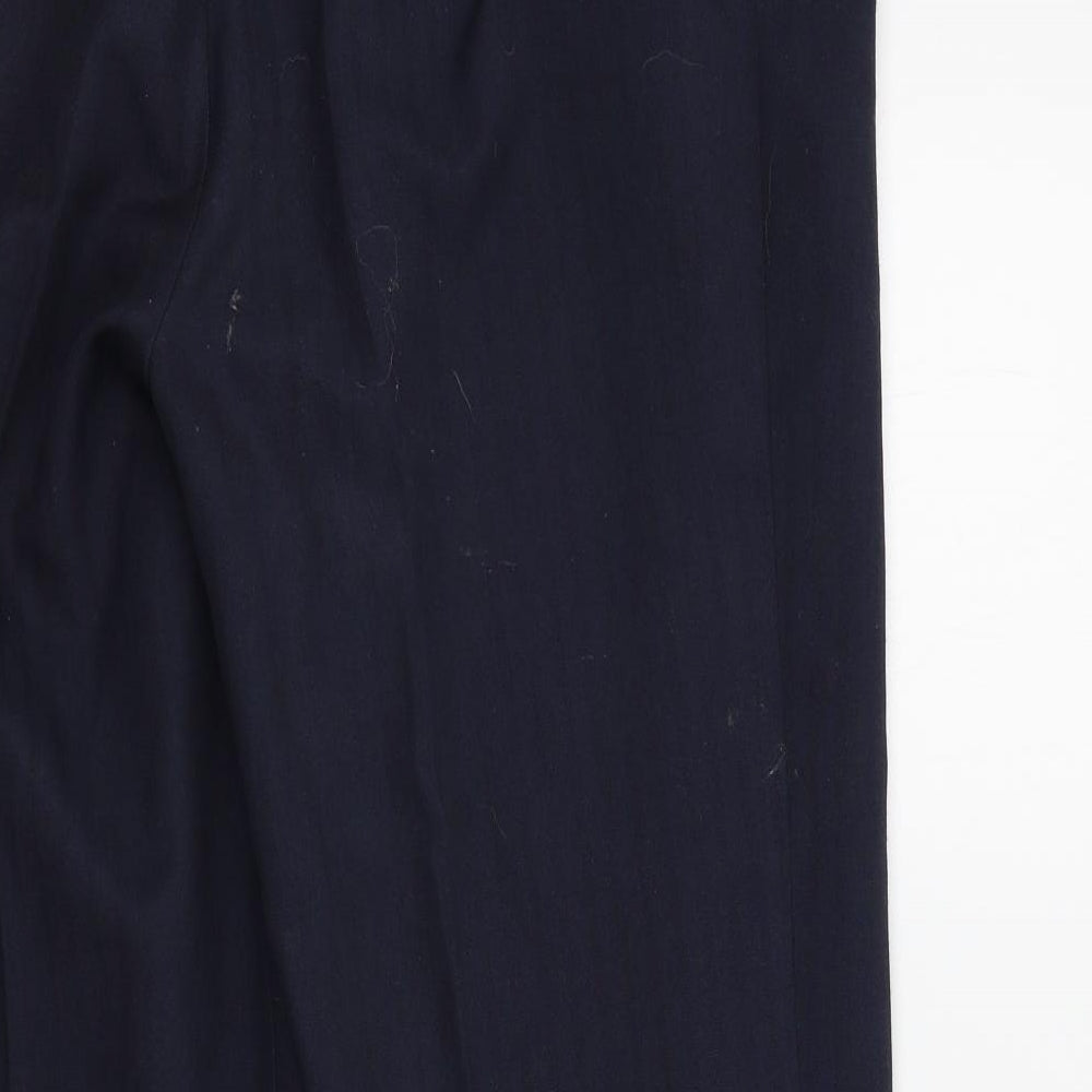 Marks & Spencer Womens Blue Trousers Size 12 L26 in