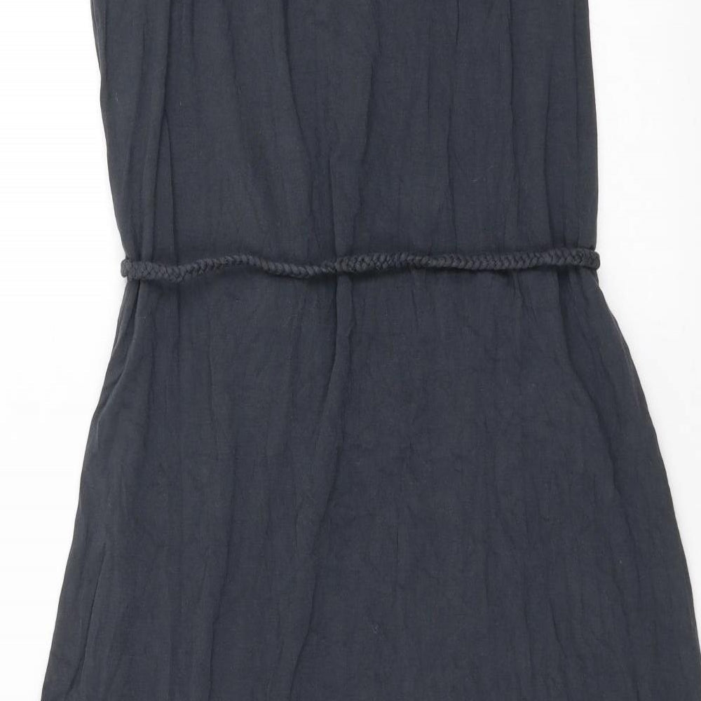 Monsoon Womens Grey Shift Size M - beaded neck line