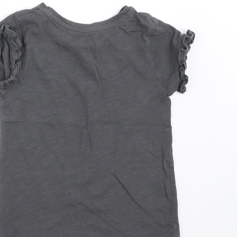 TU Girls Grey Basic T-Shirt Size 2-3 Years