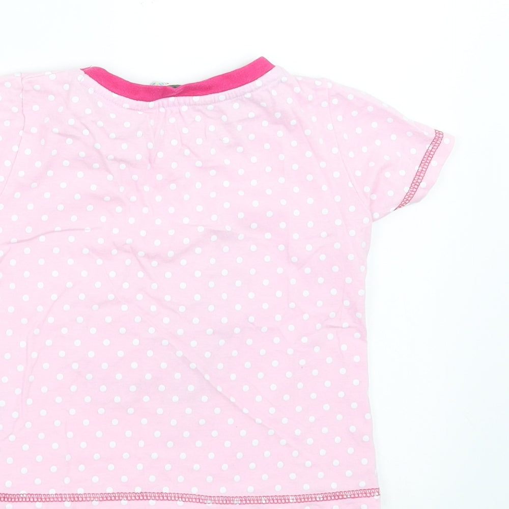 Animal Crazy Girls Pink Polka Dot Basic T-Shirt Size 2-3 Years - Elephant