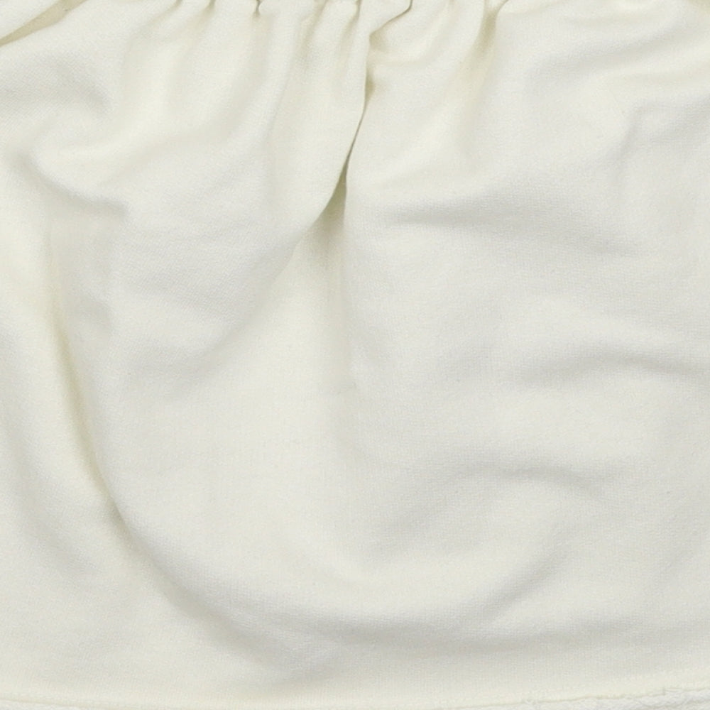 Baziic Womens White Mini Skirt Size 26 in