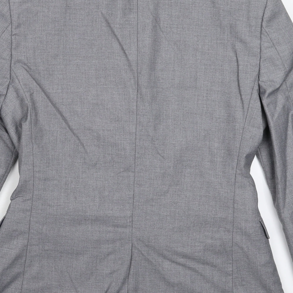 Topman Mens Grey Jacket Suit Jacket Size 36