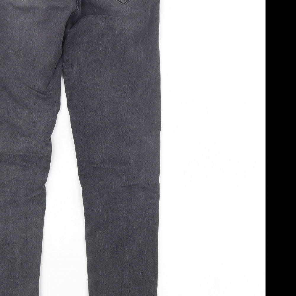 Preworn Womens Black Skinny Jeans Size 28 L28 in