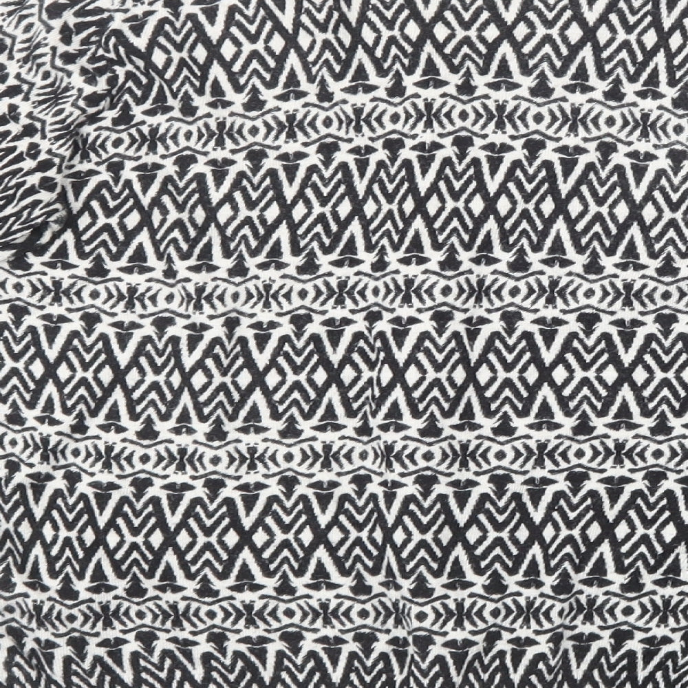 Marks & Spencer Womens Black Geometric Cardigan Jumper Size 8