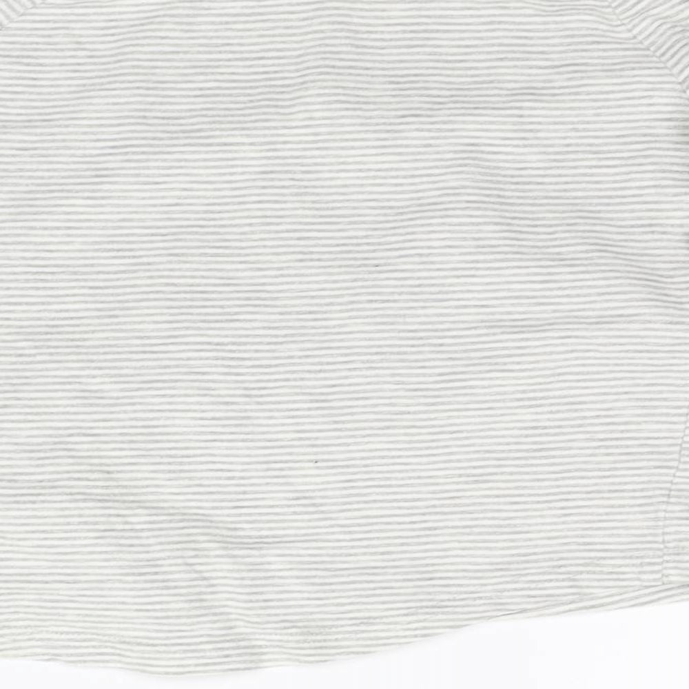 George Boys White Striped Basic T-Shirt Size 5-6 Years