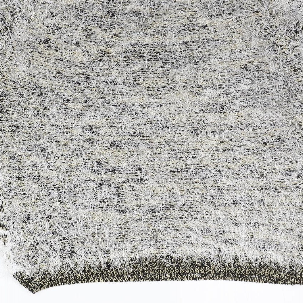 River Island Womens White Geometric Pullover Jumper Size 12