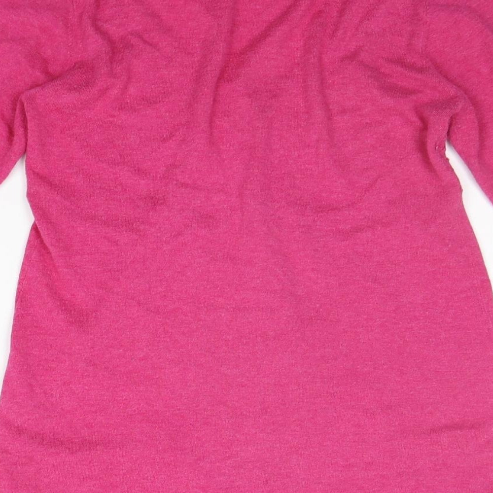 Crew Clothing Pink Cardigan Jumper Size 10
