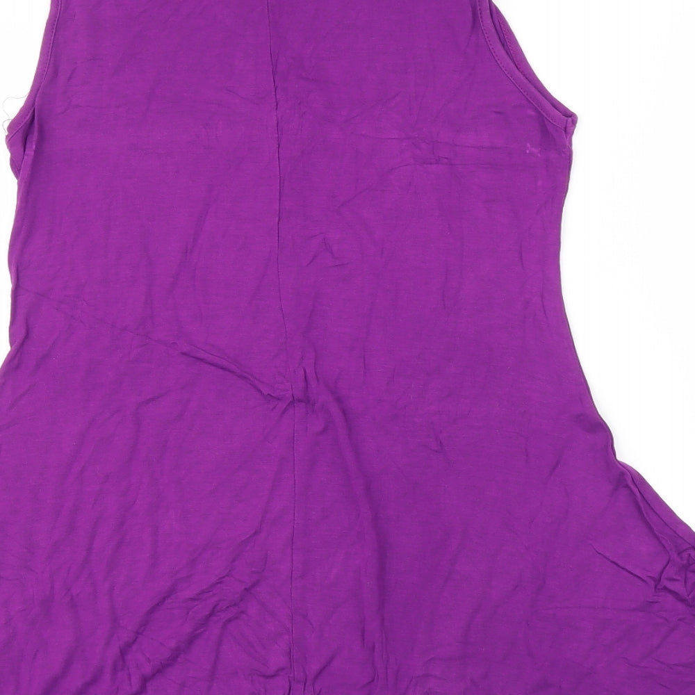 Urban Coco Womens Purple A-Line Size S