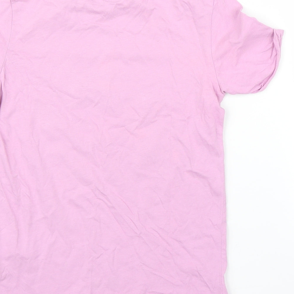 George Girls Purple Basic T-Shirt Size 7-8 Years