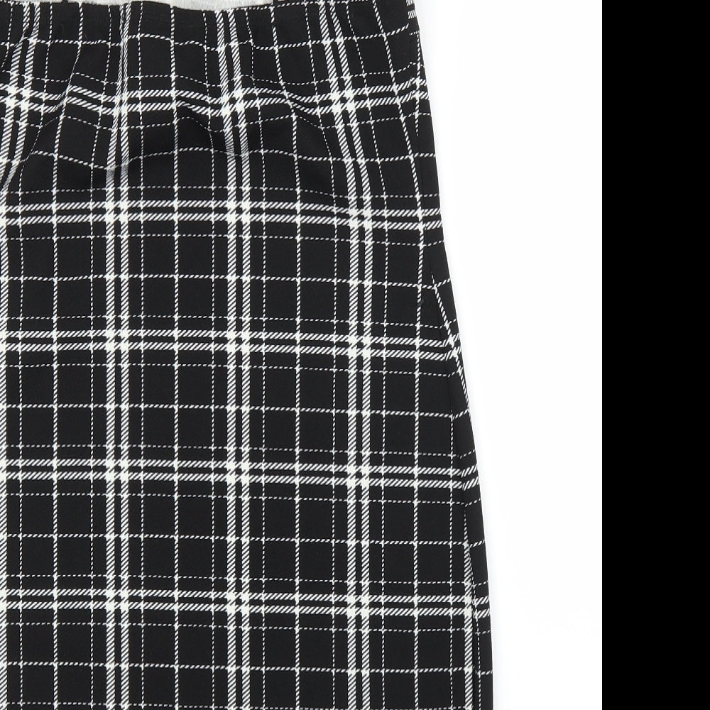 SheIn Womens Black Check Bodycon Size L