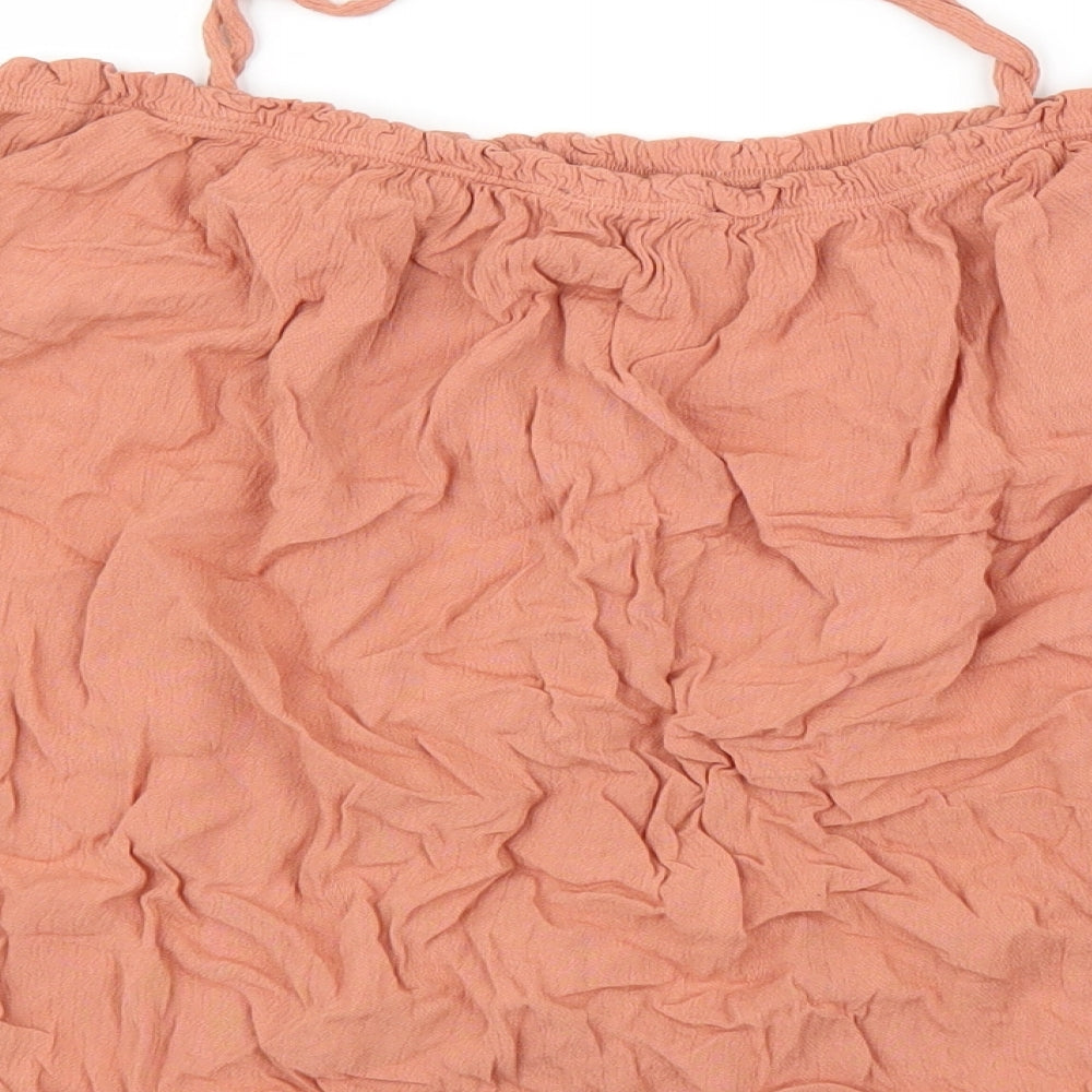 New Look Womens Orange Basic Blouse Size 10