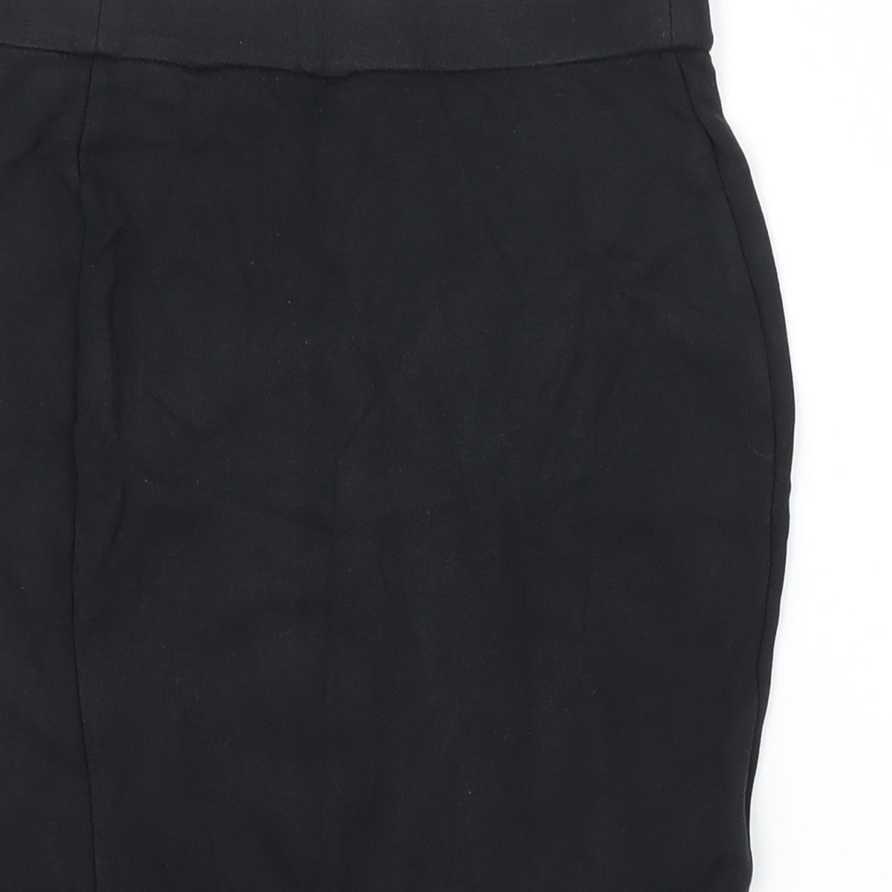 Marks & Spencer Girls Black Straight & Pencil Skirt Size 10-11 Years