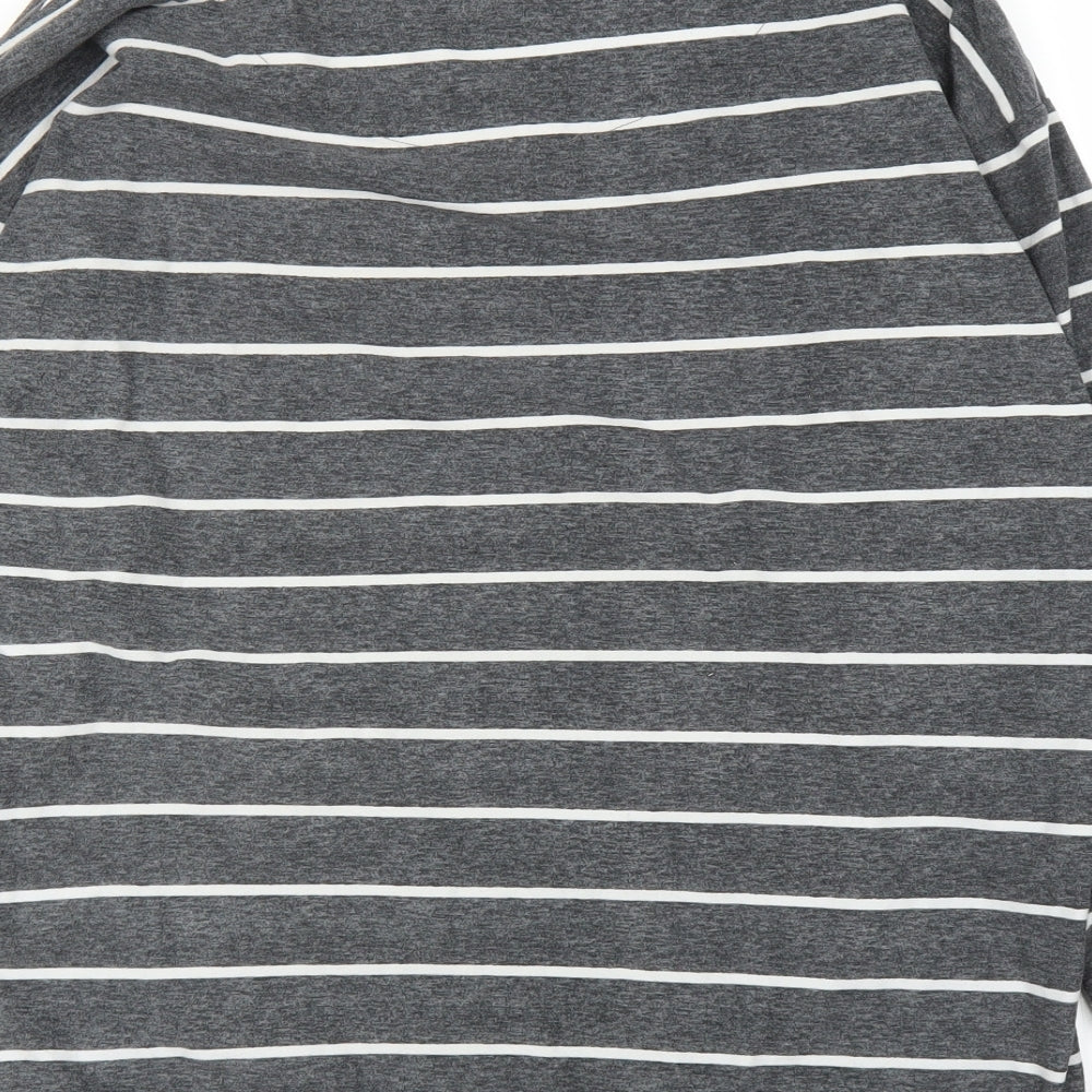 NEXT Womens Grey Striped Top Pyjama Top Size 10