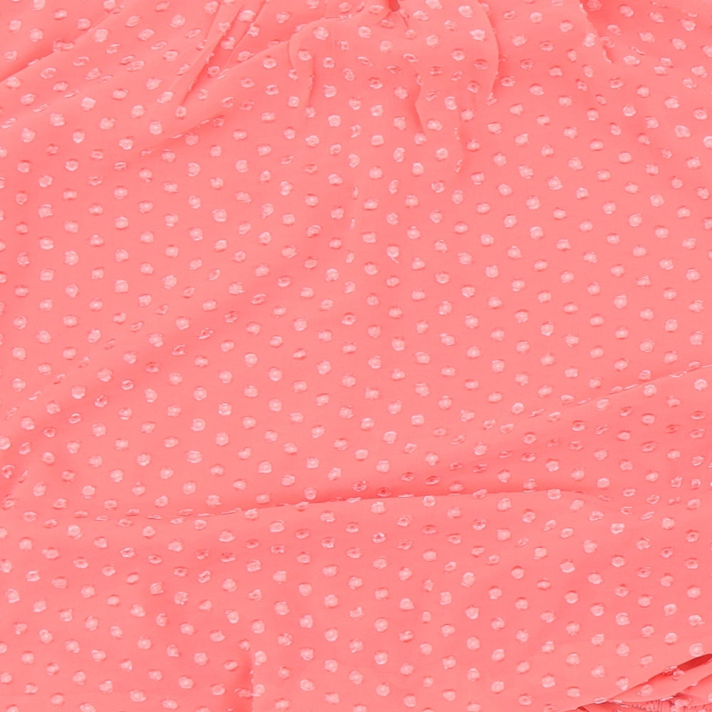 Select Womens Pink Basic Blouse Size 12