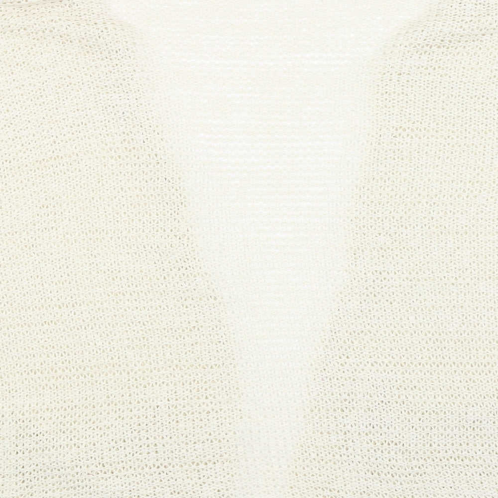 H&M Womens Ivory Wrap Jumper Size L