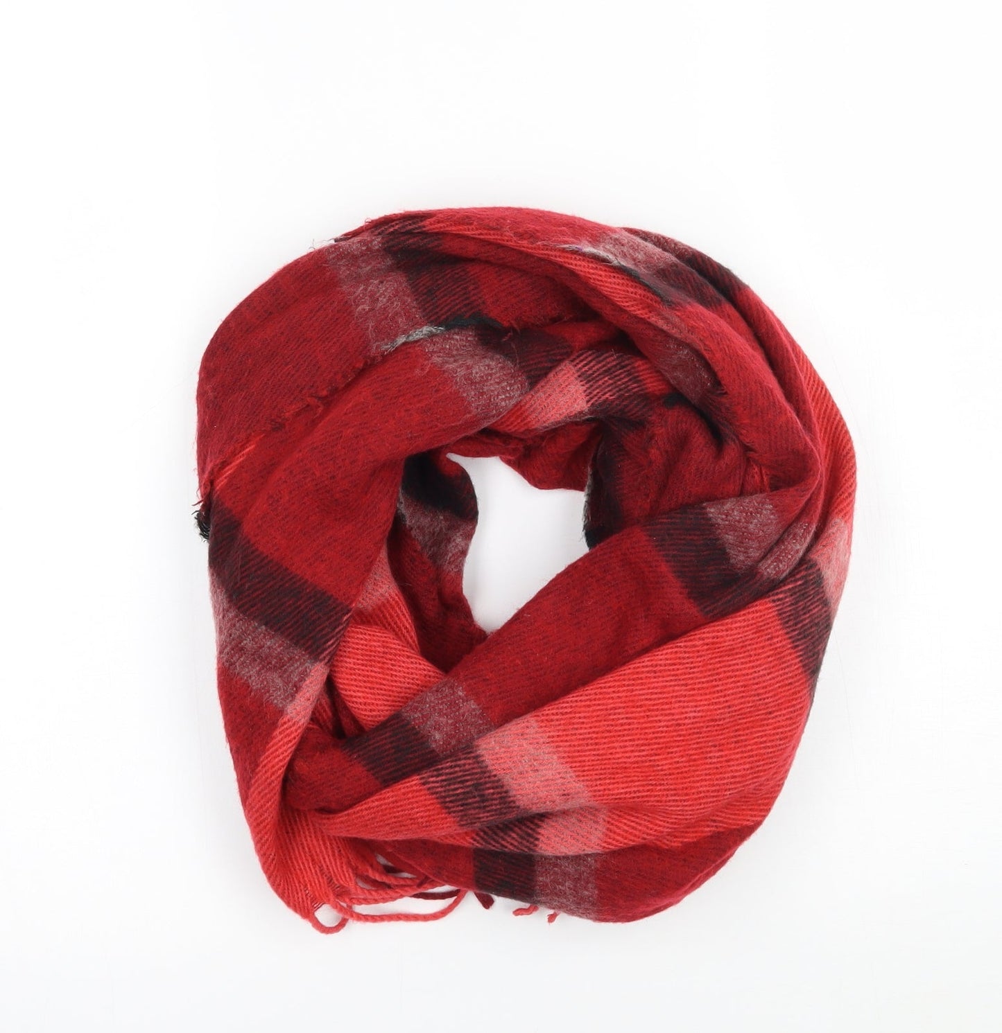 Primark Womens Red Check Scarf