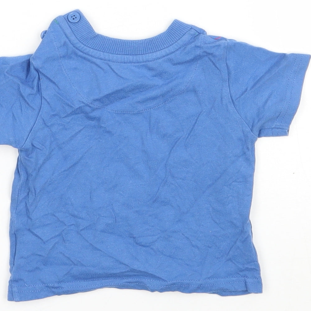 John Lewis Boys Blue Basic T-Shirt Size 3-6 Months