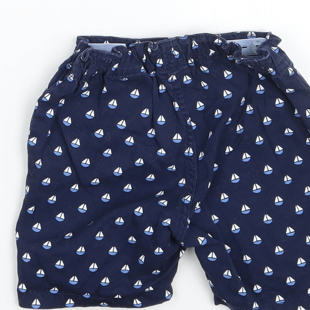 H&M Boys Blue Cropped Trousers Size 3-6 Months